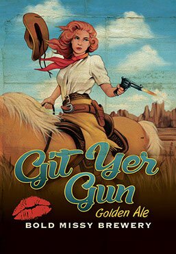 Git Yer Gun Git Yer Gun Golden Ale Poster